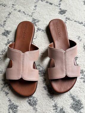 Madison Blush Pink Slide Sandals for Women